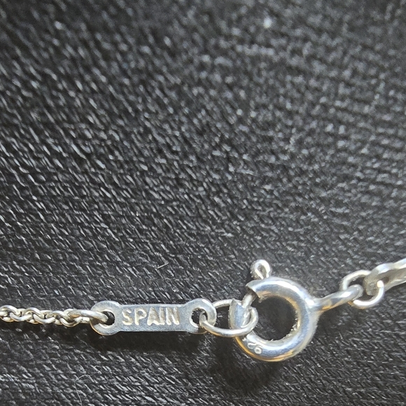 Tiffany & Co Sterling Silver Elsa Paretti Open Heart Necklace - Picture 3 of 5